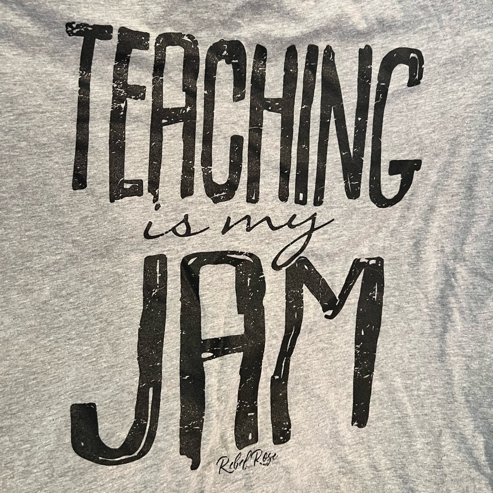 “Teaching is my Jam” Teacher Tee (Size Small) NEW WITH TAGS!